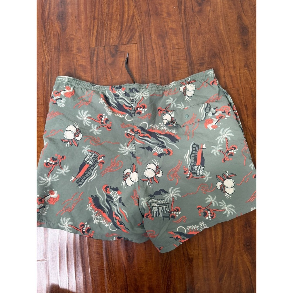 Patagonia Baggies Shorts Adult Large Green Lined C Street Tacos Print Mens SZ S - Picture 4 of 8